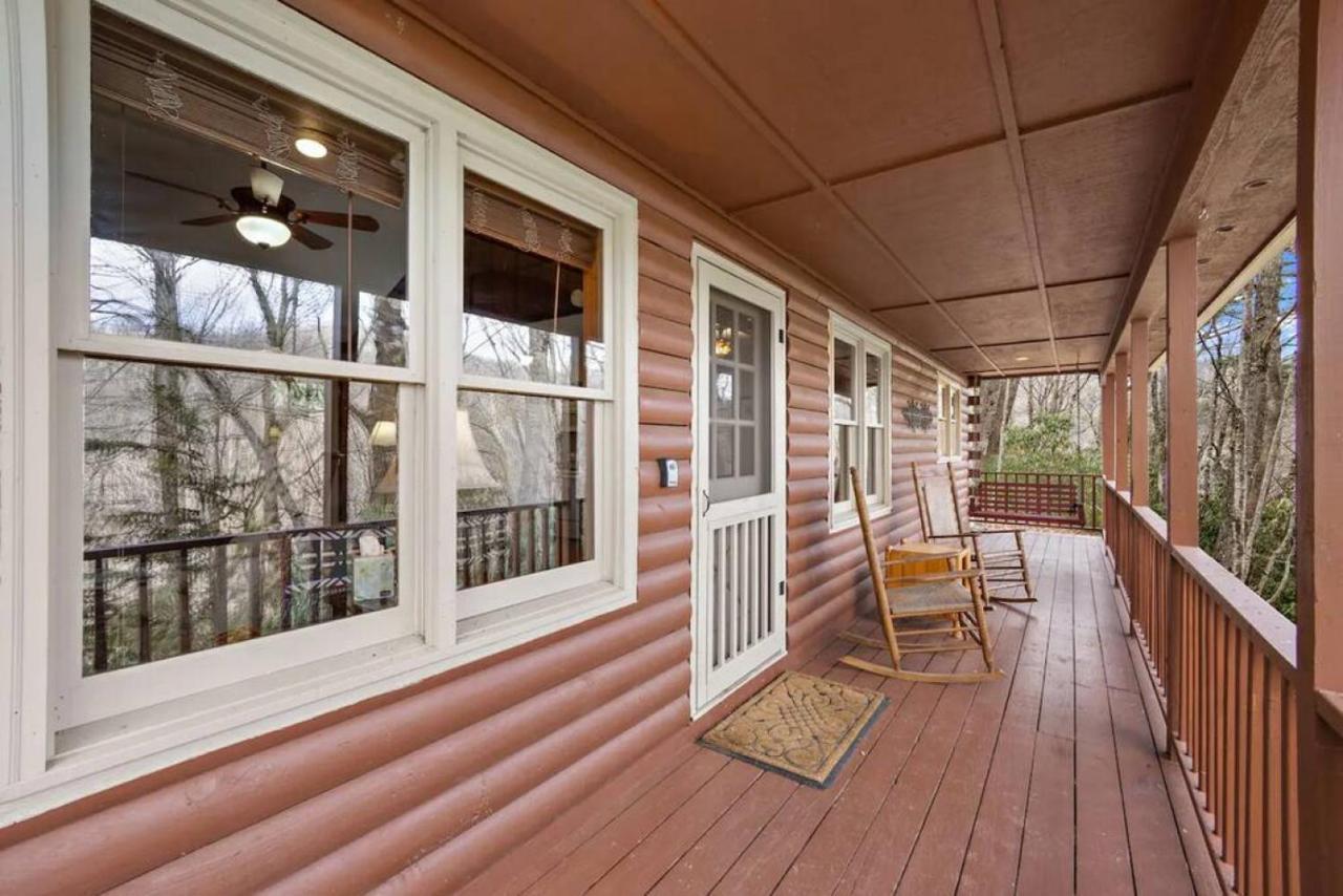 Log Cabin On Peaceful River Blowing Rock Exterior photo